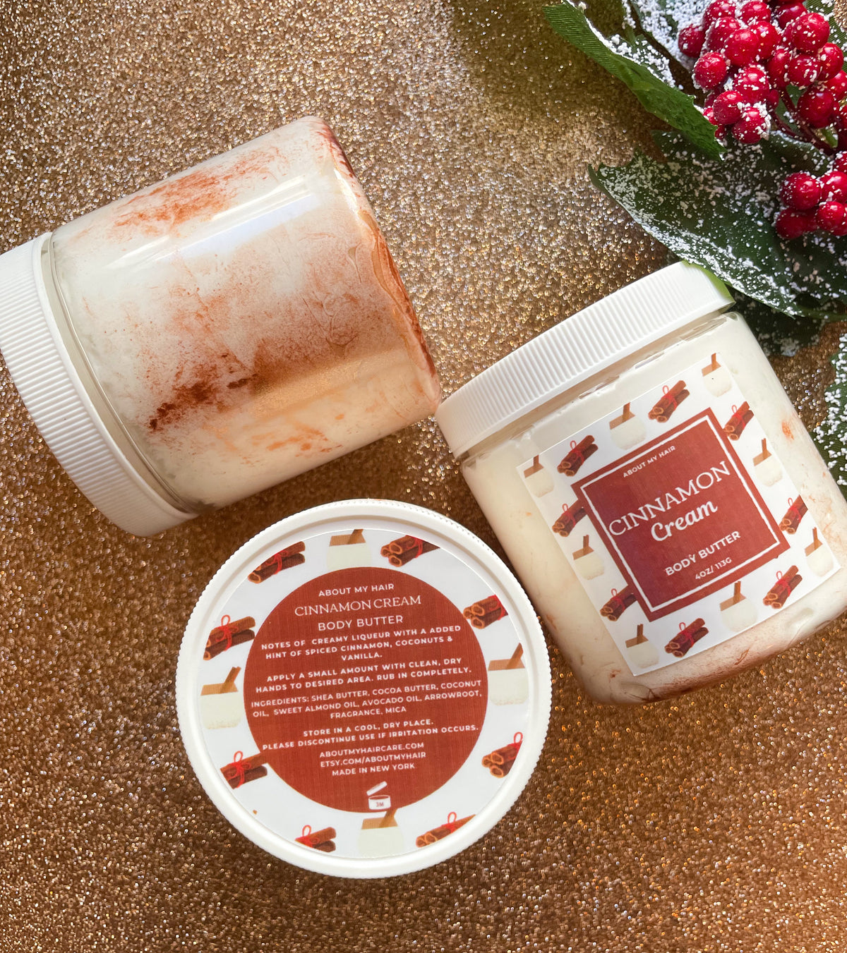 Cinnamon Cream Body Butter | About My Hair Care